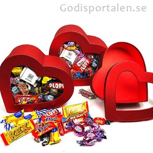 Alla hjärtans dag - Godishjärta - Present med färskt godis - Godisportalen.se