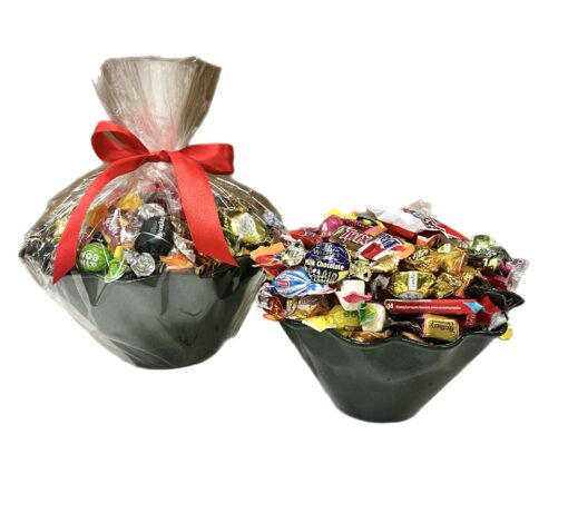 Godisskål Julgrön Glitter - Julgodis med färskt gott inslaget godis till företag, kollega eller vän - Godisportalen.se