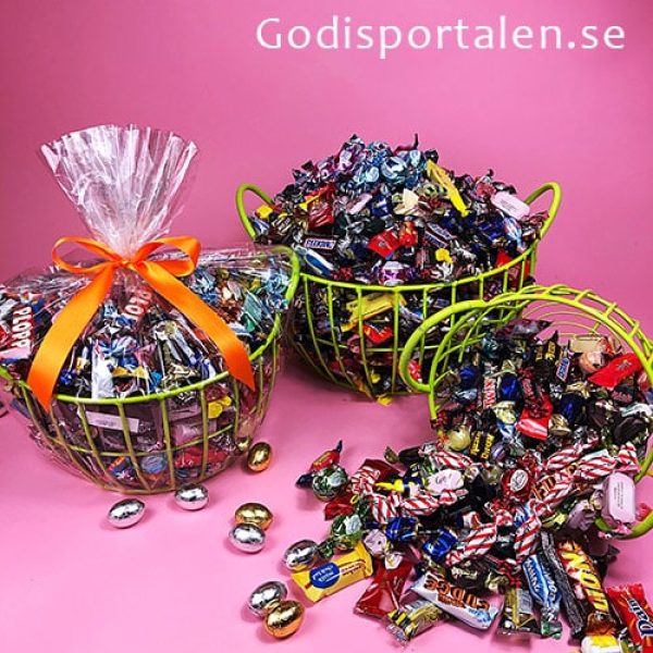 Påskkorg med godis - godisportalen.se