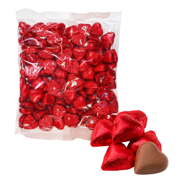 foliehjärtan choklad